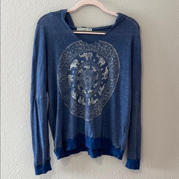 Navy Urban Outfitters long Sleeve shirt - Picture 1 of 5